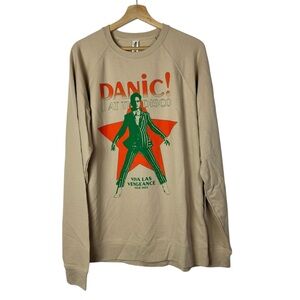 Panic! At the Disco Light Brown Viva Las Vengeance 2022 Tour Long Sleeve T-Shirt